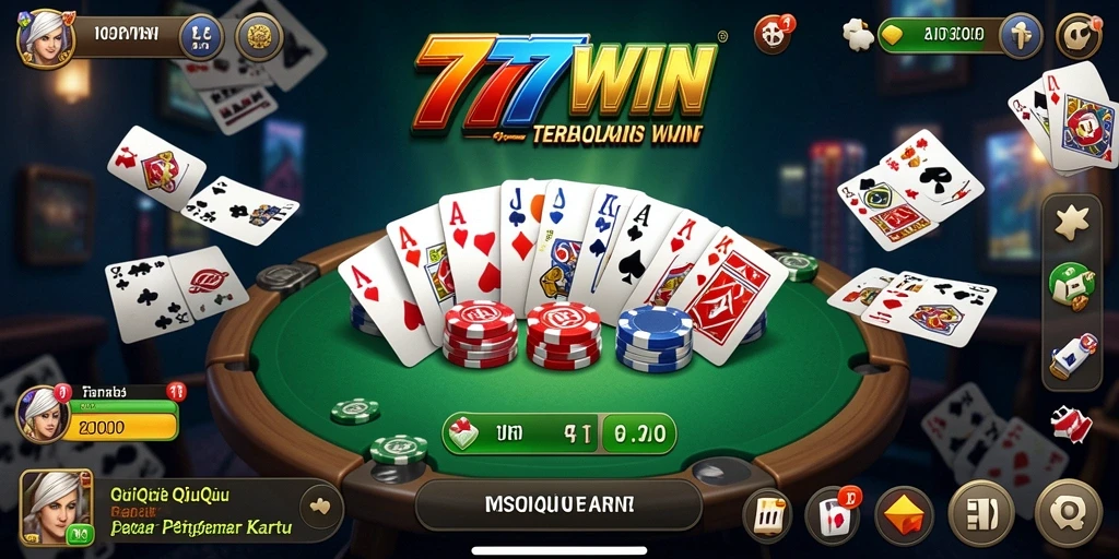 Gameplay seru dalam permainan QiuQiu 777WIN.