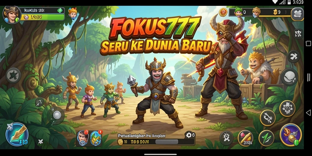 Screenshot gameplay FOKUS777 dengan aksi pemain yang seru.