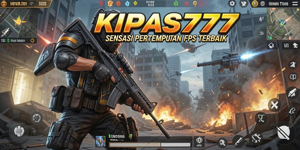 Screenshot utama KIPAS777 menampilkan aksi pertempuran mendebarkan.