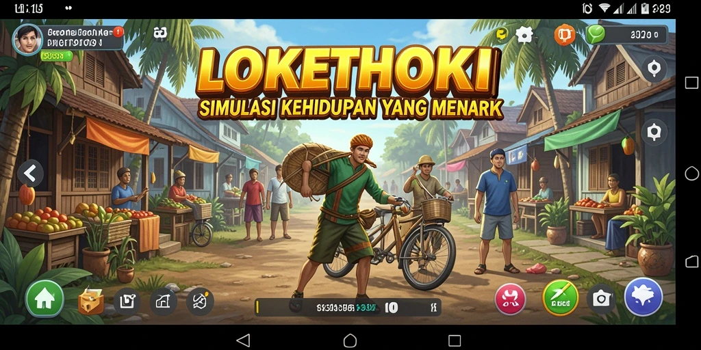 Screenshot LOKETHOKI yang menunjukkan interaksi gameplay yang menarik dan kreatif.
