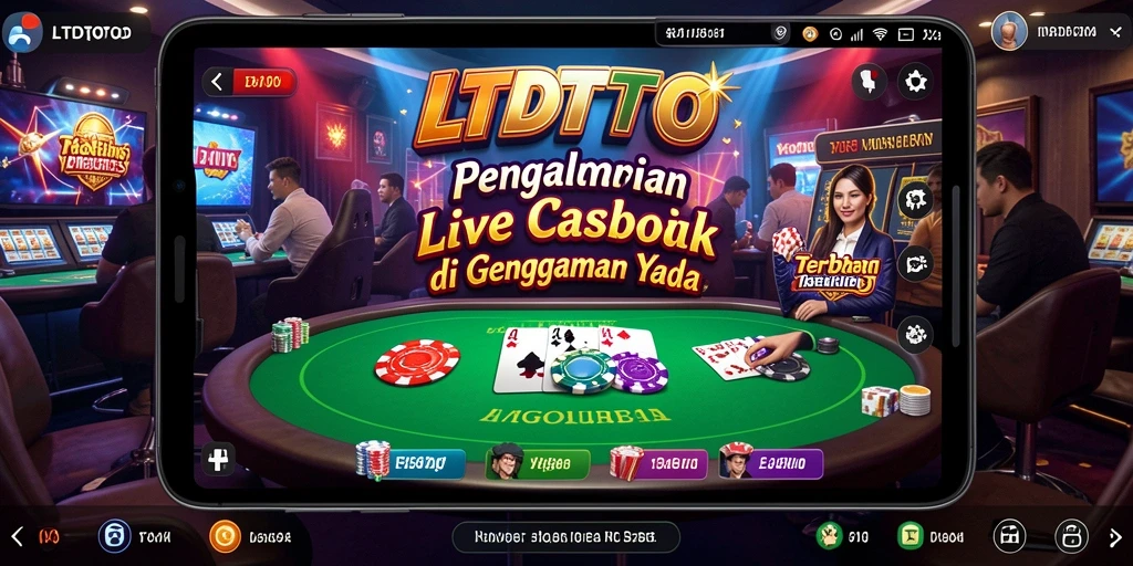 Tampilan gameplay interaktif dan mendebarkan di LTDTOTO Live Casino.