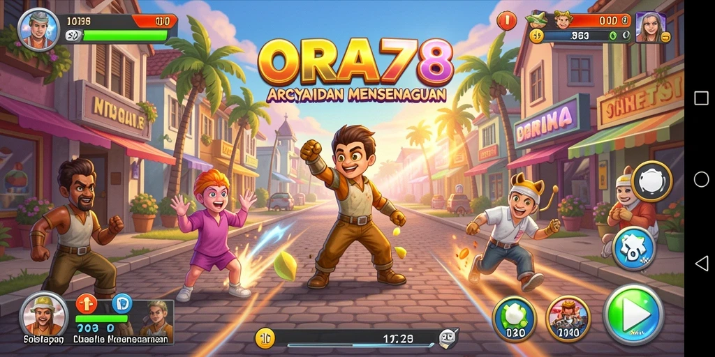 Gambaran permainan Arcade yang penuh aksi dan tantangan.