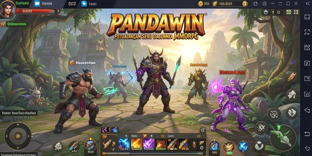 Tampilan gameplay yang seru dan dinamis di PANDAWIN.