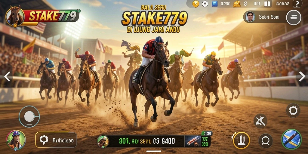 Gameplay STAKE779 yang mendebarkan saat balapan.