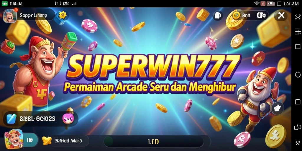 Menampilkan gameplay seru dari SUPERWIN777 dalam aksi arcade.