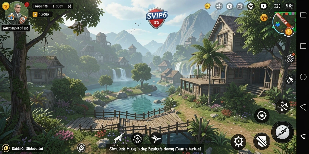 Gameplay menarik di SVIP6 dengan dunia simulation yang mendetail.