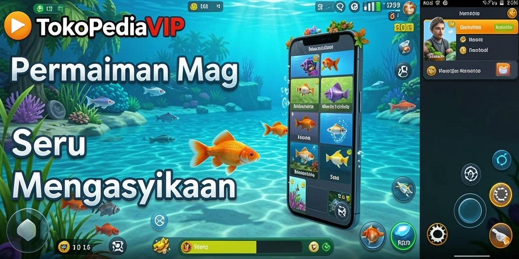 Tampilan menarik dari permainan memancing yang menantang.