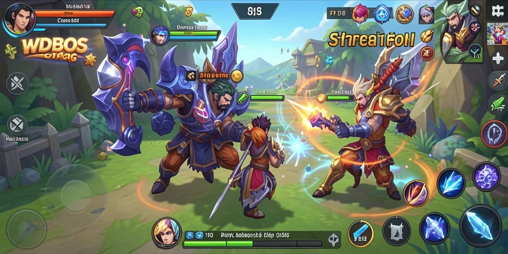 Tampilan gameplay menarik dalam WDBOS, penuh taktik dan strategi.